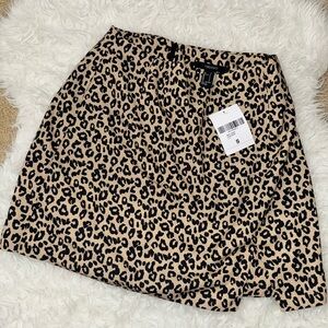 Forever 21 Tan and Black Skirt for Night Out